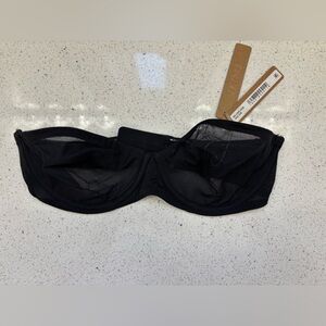 SKIMS Black Mesh Bandeau